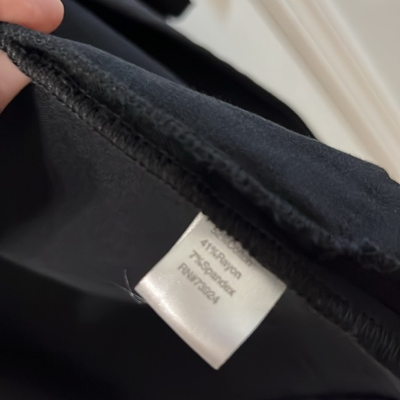 Ming Wang Black Mandarin Collar Open Front Blazer Jacket M - Picture 4 of 5